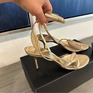 Dolce & Gabbana Metallic Gold Heels size 7